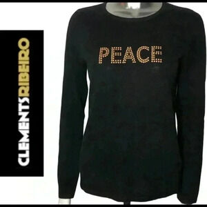 Clements Ribeiro POP Cashmere Blend Peace Sweater Medium Streetwear
